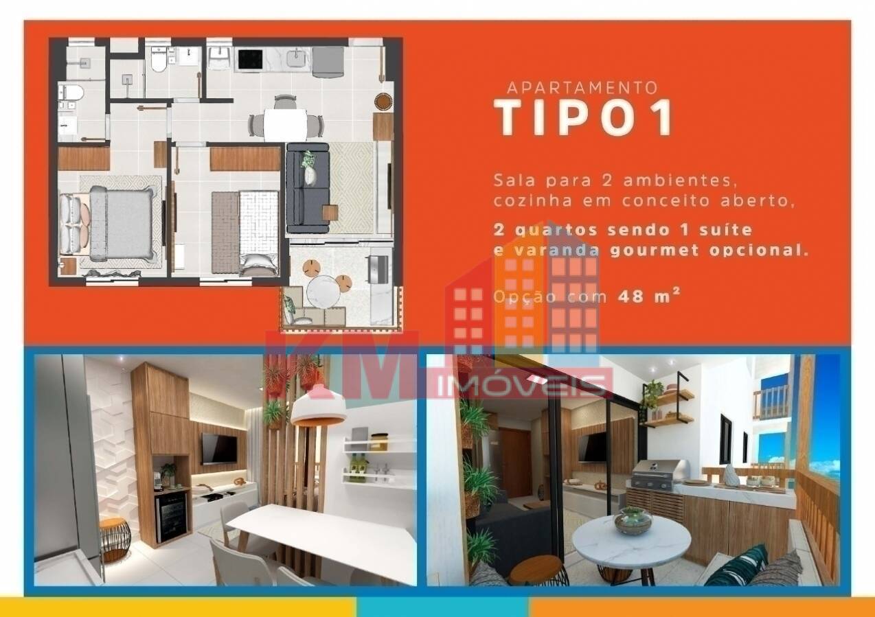 Apartamento à venda com 2 quartos, 48m² - Foto 8