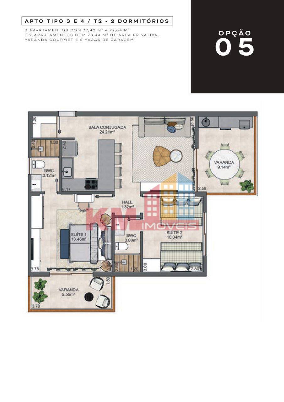 Apartamento à venda com 2 quartos, 78m² - Foto 15